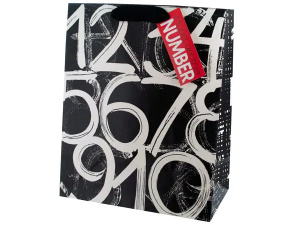 Bulk BH557 Birthday Numbers Large Gift Bag