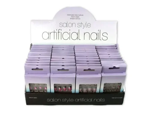 BI303 | Bulk Buys Stylish French Tip Artificial Nails