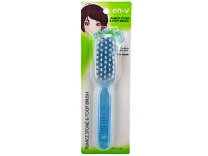 BI445 | Bulk Buys Dual-Sided Pumice Stone with Brush for