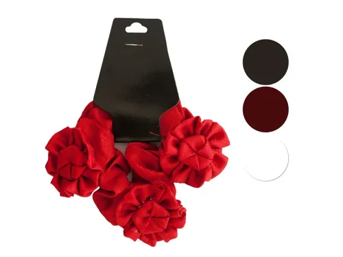 Bulk Buys Elegant Twisted Ruffle Bow Hair Twister Accents