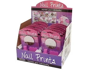 Bulk Buys Fun Nail Prints Kit with 12 Counter Top Display
