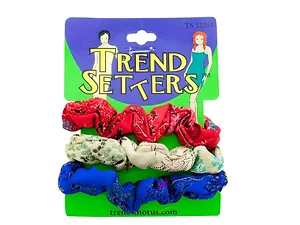 Bulk Buys Elegant Asian Fabric Hair Twisters - Set of 3