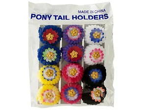 Bulk Buys Colorful Flower Hairbands - 12 Pack for Daily Wear
