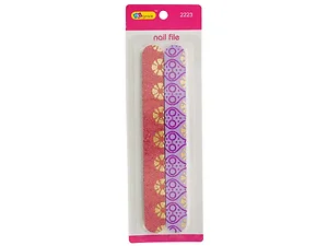 Bulk Buys Glitter Pattern Nail Files Set - Decorative Nail