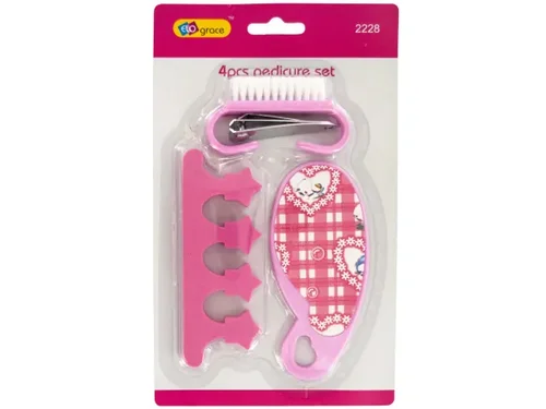 Bulk Buys Chic Pink Pedicure Essentials Set