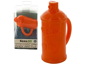 BI789 | Bulk Buys Colorful Spraypaint Can Baby Rattle Toy