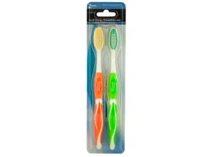 Bulk BI799 Colorful Soft Grip Toothbrush Set