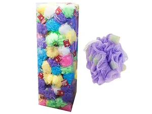 BI815 | Bulk Buys Soft Mesh Bath Sponge - Assorted Colors