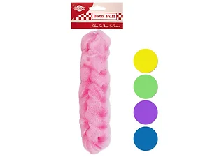 BI816 | Bulk Buys Long Reach Braided Mesh Bath Sponge with