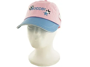 BI831 | Bulk Buys Girls Soccer Cap in Pink and Blue