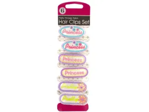 Bulk BI885 Pretty Princess Patch Hair Clips Set