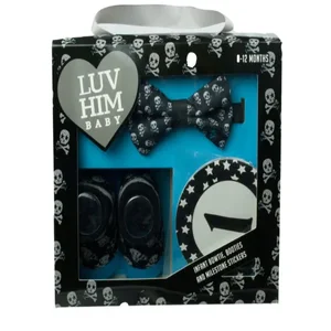 Bulk Buys Luv Him Rock n Roll Baby Skull Gift Set
