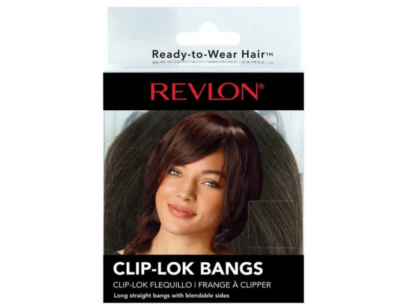 Bulk BI930 Revlon Medium Brown Clip-lok Bangs