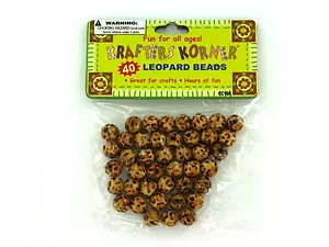 CC160 | Krafters Korner Trendy Leopard Print Jewelry Beads