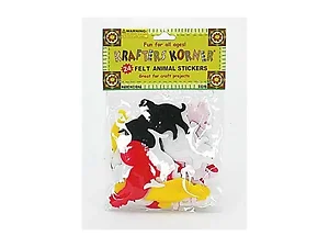 CC316 | Krafters Korner Farm Animal Felt Stickers for