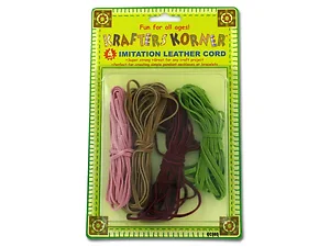 Krafters Korner Colorful Imitation Leather Cord Set for