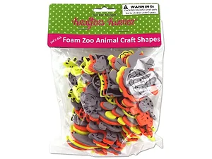 CC238 | Krafters Korner Colorful Foam Zoo Animal Sticker