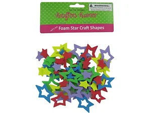 CC239 | Krafters Korner Colorful Foam Star Craft Stickers