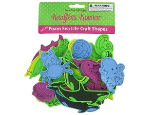 CC243 | Krafters Korner Assorted Foam Sea Life Stickers for