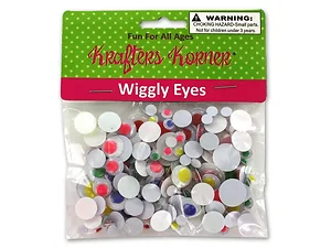 CC068 | Krafters Korner Colorful Wiggly Eyes for Creative