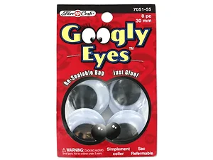 Bulk Buys Large Googly Eyes for Crafting, Set of 8