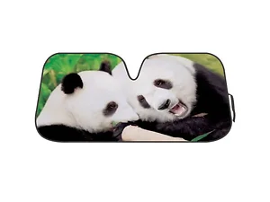 Bulk Buys Panda Double-Sided Auto Shade with Reflective