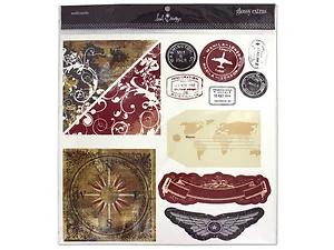 CC634 | Bulk Buys World Traveler Scrapbooking Accents by