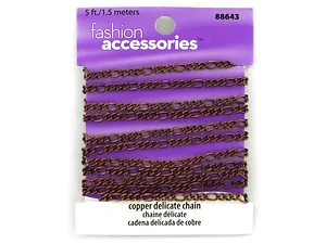CC679 | Bulk Buys 5-Foot Delicate Copper Chain for Crafts