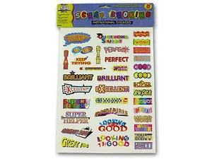 Bulk Buys Inspiring School Stickers Set - 81 Motivational