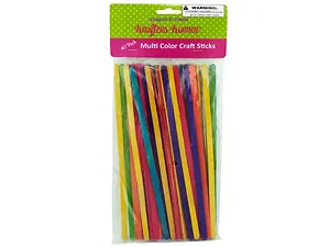 CC695 | Bulk Buys Vibrant Colored Craft Sticks for Creative