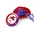 CC828 | Bulk Buys Elegant Red Doll Hat with Purple Accents