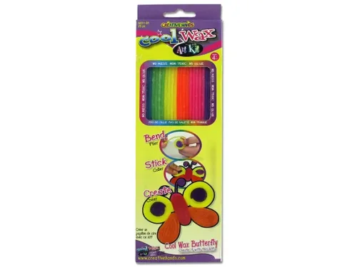 CC878 | Bulk Buys Vibrant Bendable Wax Sticks for Creative