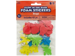 CG006 | Bulk Buys 45-Piece Glow in the Dark Foam Insect