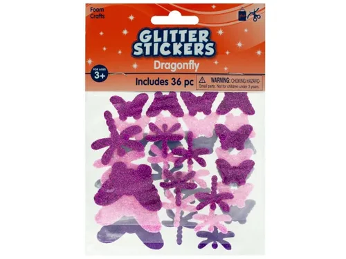 CG012 | Bulk Buys Shiny Foam Dragonfly and Butterfly