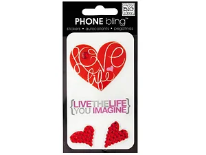 Bulk Buys Charming Phone Bling Stickers - Removable & Fun