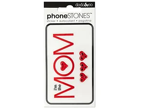Bulk Buys I'm the Mom Phone Jeweled Sticker Set