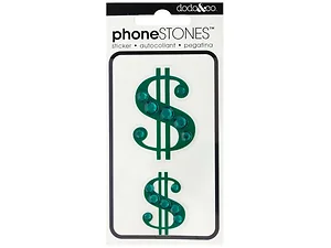 Bulk Buys Sparkling Money Sign Phone Stickers for