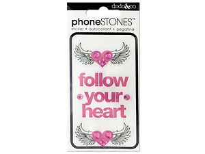 Bulk Buys Heart-Themed Jeweled Phone Stickers - Fun and
