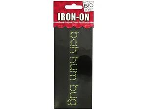 CG215 | Bulk Buys 'Bah Hum Bug' Rhinestone Iron-On Transfer