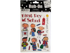 Bulk CG250 School Days Rub-on Transfers