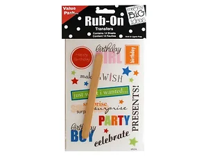 CG264 | Bulk Buys Assorted Sayings Rub-On Transfers for