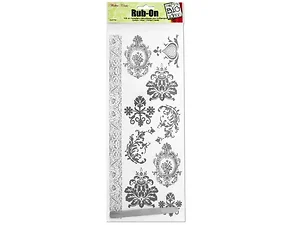 CG280 | Bulk Buys Elegant Silver Flourish Transfer Stickers
