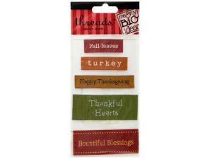 Bulk CG297 Thanksgiving Woven Labels