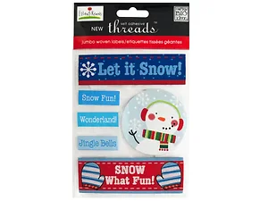 CG320 | Bulk Buys Let It Snow Self-Adhesive Jumbo Labels