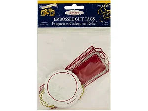 CG351 | Bulk Buys 25 Days of Christmas Embossed Gift Tags
