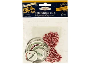 CG352 | Bulk Buys Holiday Gift Tags Set - 25 Days of