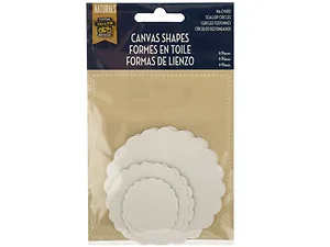 CG449 | Bulk Buys Creative Canvas Scallop Circles for DIY