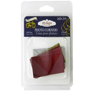 CG481 | Bulk Buys Christmas Glitter Photo Corners