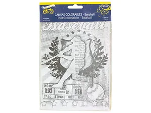CG517 | Bulk Buys Colorable Baseball Canvases for Creative