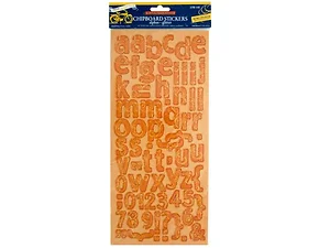 CG534 | Bulk Buys Glitter Halloween Alphas Chipboard